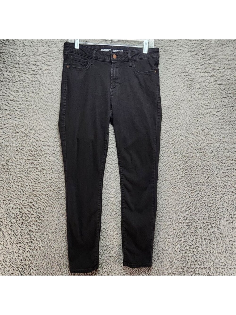 Old Navy Jeans Womens 10 Black Rockstar Stretch Denim Skinny